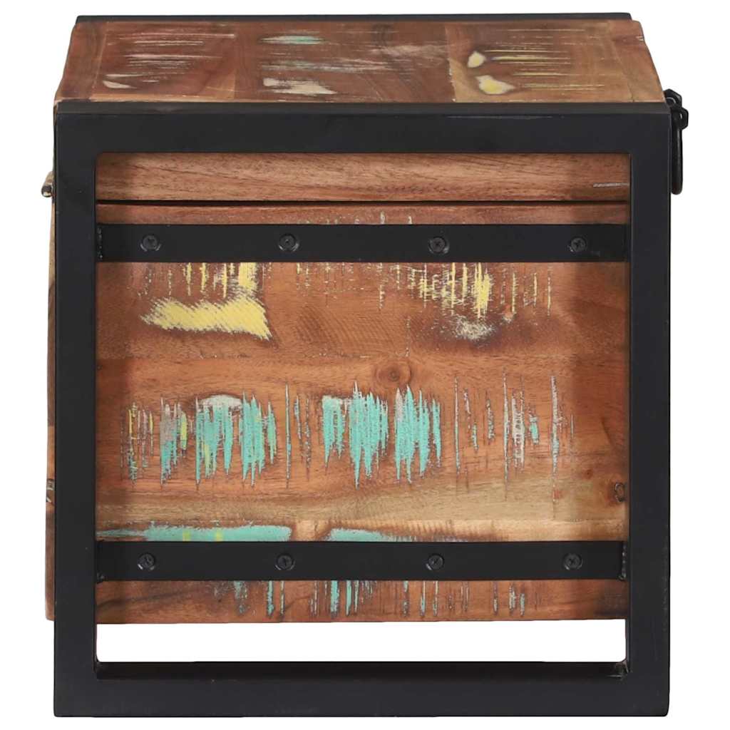 Storage Chests Multicolour 40 x 30 x 30 cm Solid Reclaim wood