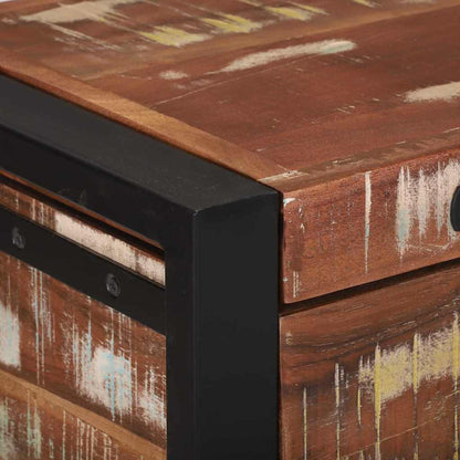 Storage Chests Multicolour 80 x 30 x 30 cm Solid Reclaim wood