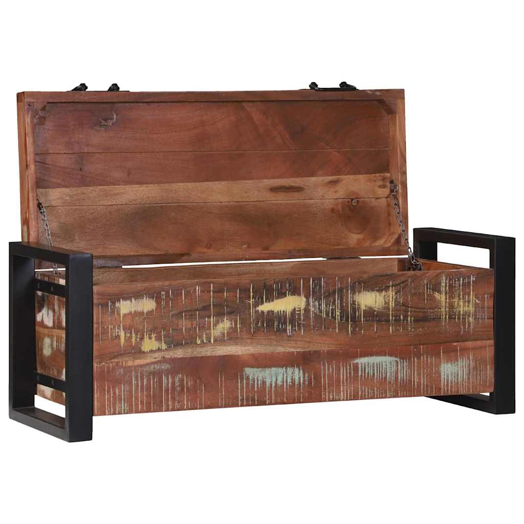 Storage Chests Multicolour 80 x 30 x 30 cm Solid Reclaim wood