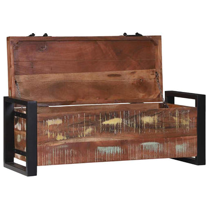 Storage Chests Multicolour 80 x 30 x 30 cm Solid Reclaim wood