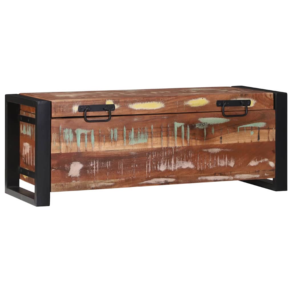 Storage Chests Multicolour 80 x 30 x 30 cm Solid Reclaim wood