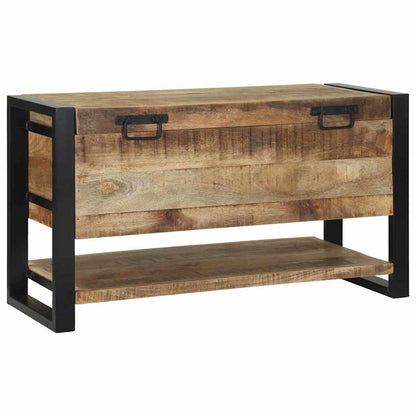 Storage Box with Storage Brown 80 x 35 x 45 cm Solid Mango wood