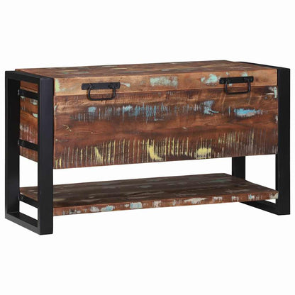 Storage Box Multicolour 80 x 35 x 45 cm Solid Reclaim wood