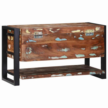 Storage Box Multicolour 80 x 35 x 45 cm Solid Reclaim wood
