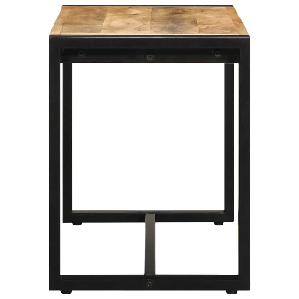 Bench 80x35x45 cm Solid Rough Wood Mango