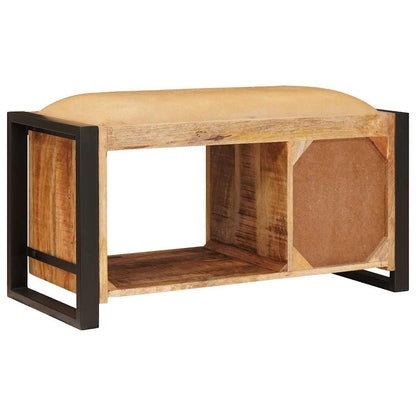 Storage Bench Brown 80 x 35 x 40 cm Solid Mango wood