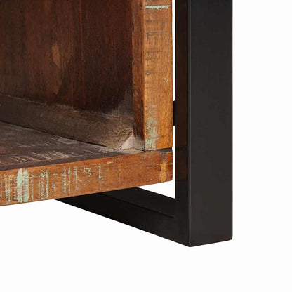 Storage Bench Multicolour 80 x 35 x 40 cm Solid Reclaim wood