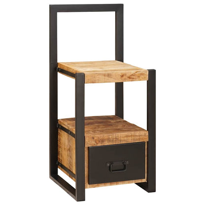 Valet Stand with Drawer Brown 40 x 40 x 90 cm Solid Mango Wood