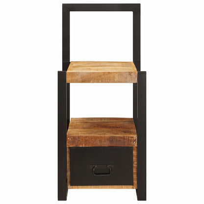 Valet Stand with Drawer Brown 40 x 40 x 90 cm Solid Mango Wood