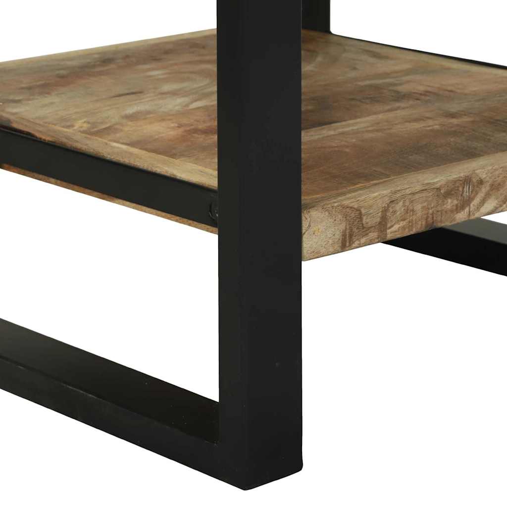 End Table with Drawer Brown 40 x 40 x 80 cm Solid Mango Wood