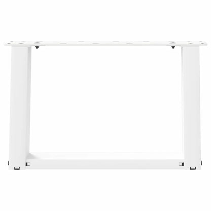 Coffee Table Legs U-Shaped 2 pcs White 40x(30-31) cm Steel