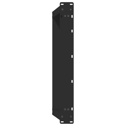 Coffee Table Legs U-Shaped 2 pcs Black 60x(30-31) cm Steel