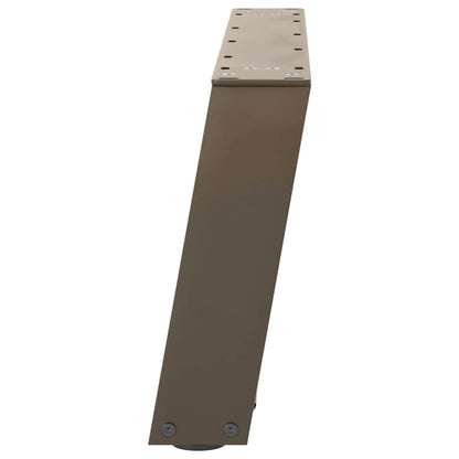 Coffee Table Legs U-Shaped 2 pcs Natural Steel 60x(30-31) cm Steel