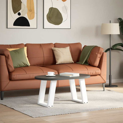 Coffee Table Legs U-Shaped 2 pcs White 28x(42-43) cm Steel