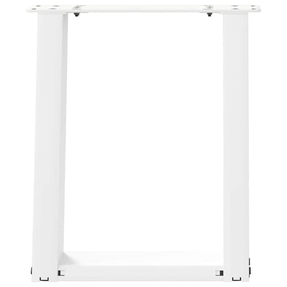 Coffee Table Legs U-Shaped 2 pcs White 28x(42-43) cm Steel