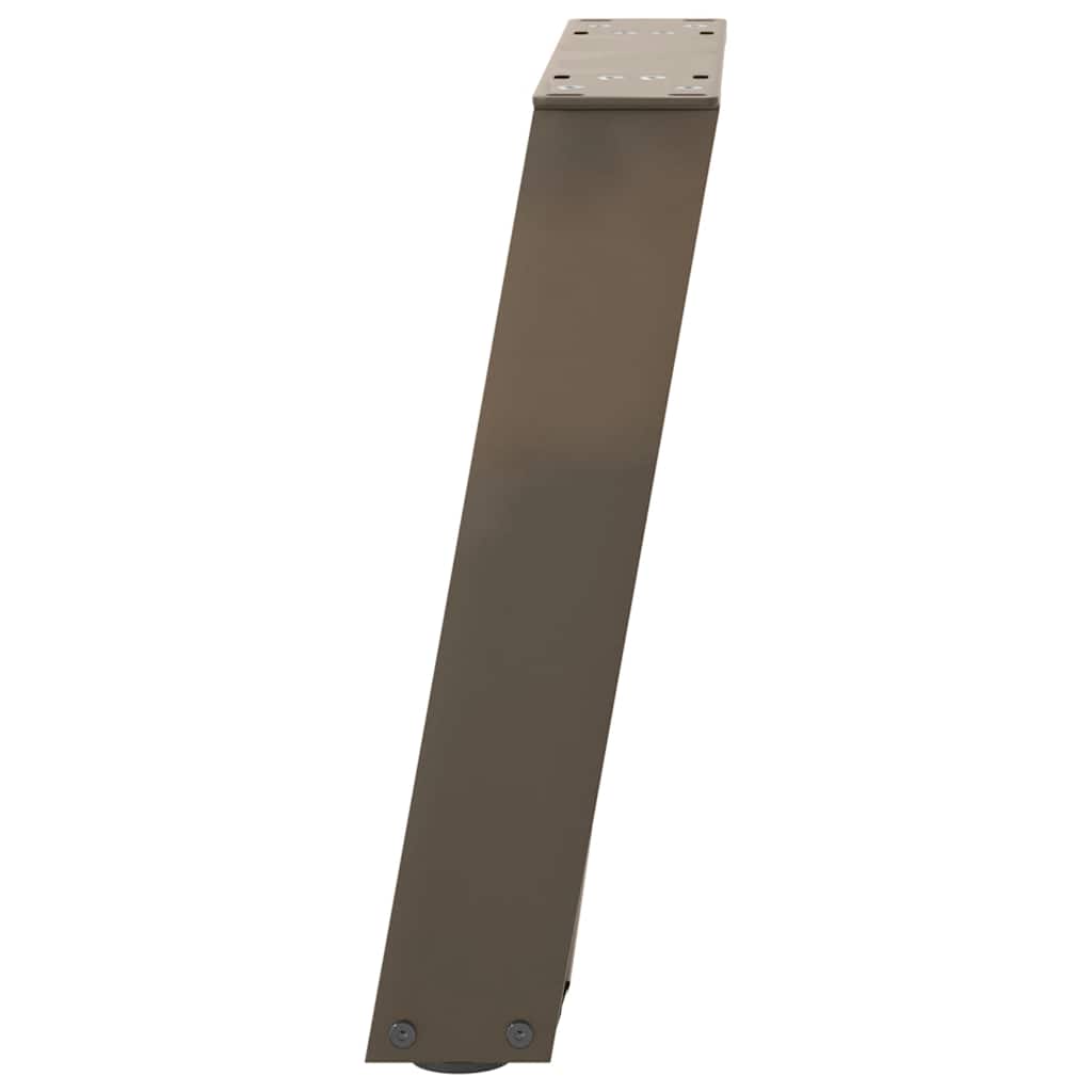 Coffee Table Legs U-Shaped 2 pcs Natural Steel 28x(42-43) cm Steel