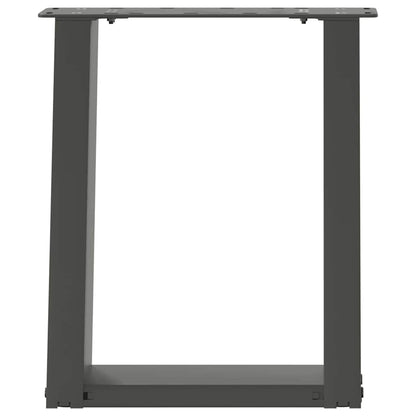 Coffee Table Legs U-Shaped 2 pcs Anthracite 38x(42-43) cm Steel
