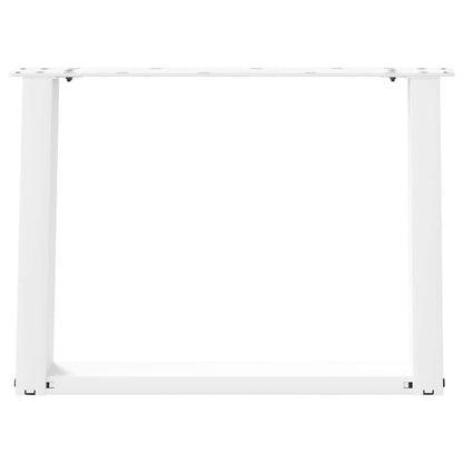 Coffee Table Legs U-Shaped 2 pcs White 60x(42-43) cm Steel