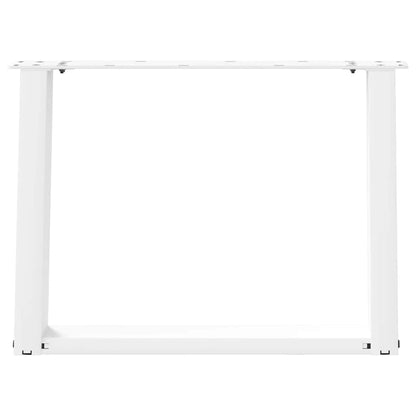 Coffee Table Legs U-Shaped 2 pcs White 70x(42-43) cm Steel
