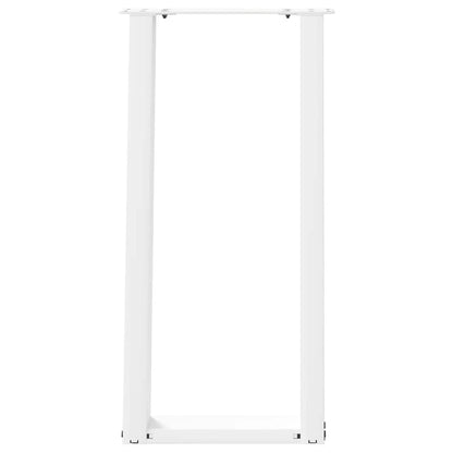 Console Table Legs U-Shaped 2 pcs White 28x(72-73) cm Steel