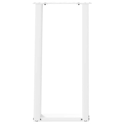 Console Table Legs U-Shaped 2 pcs White 38x(72-73) cm Steel