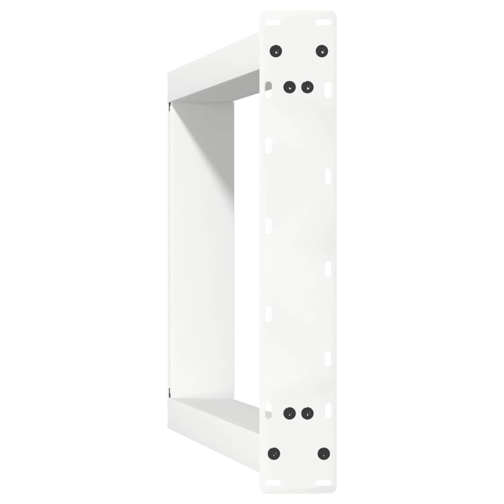 Dining Table Legs U-Shaped 2 pcs White 50x(72-73) cm Steel