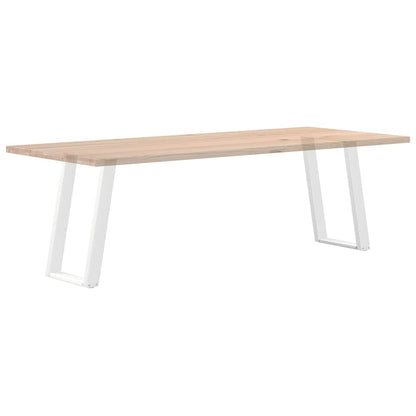 Dining Table Legs U-Shaped 2 pcs White 50x(72-73) cm Steel