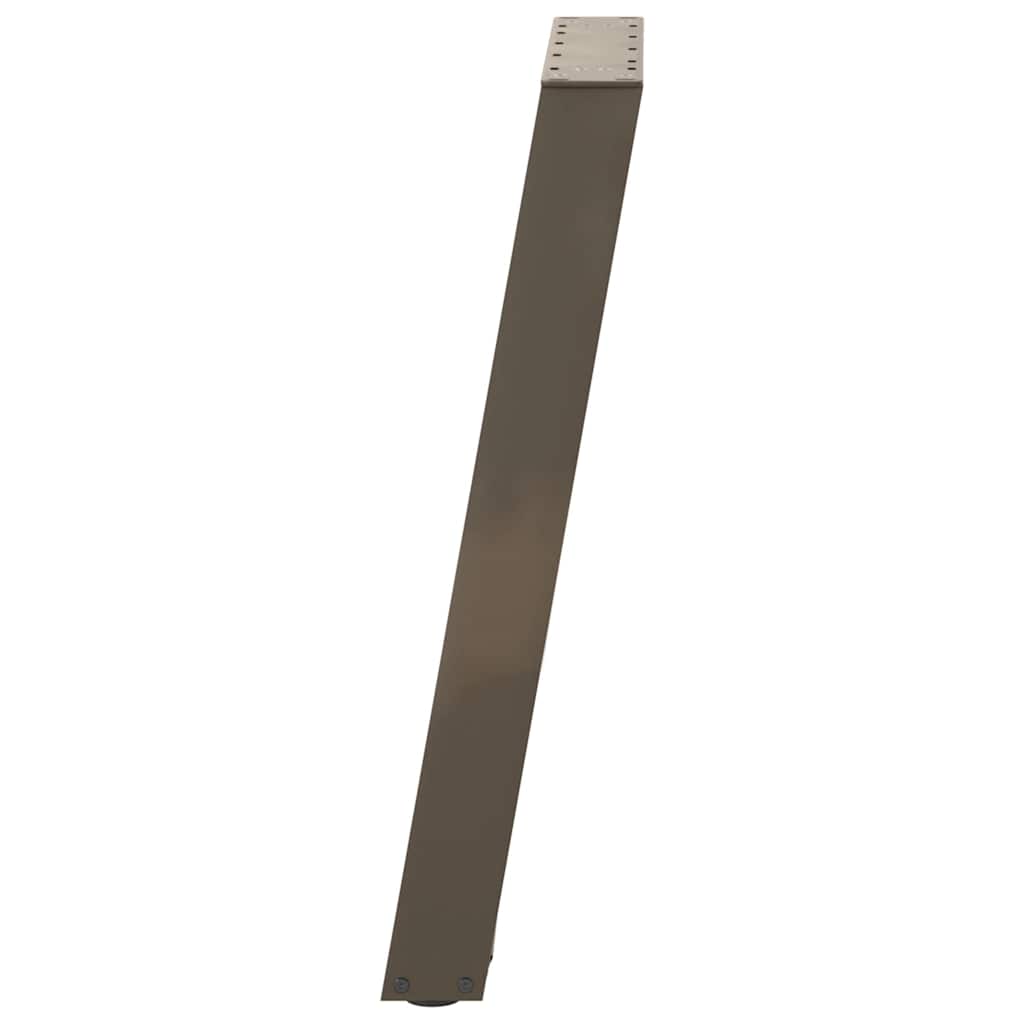 Dining Table Legs U-Shaped 2 pcs Natural Steel 50x(72-73) cm Steel