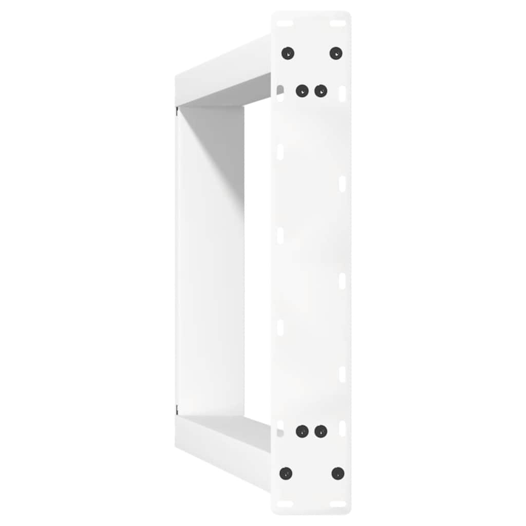 Dining Table Legs U-Shaped 2 pcs White 60x(72-73) cm Steel