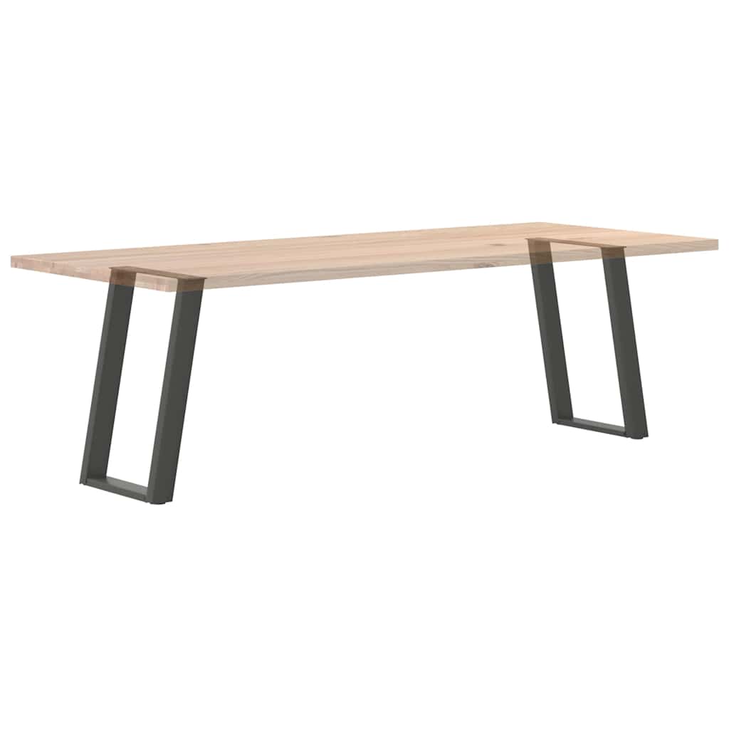 Dining Table Legs U-Shaped 2 pcs Anthracite 60x(72-73) cm Steel