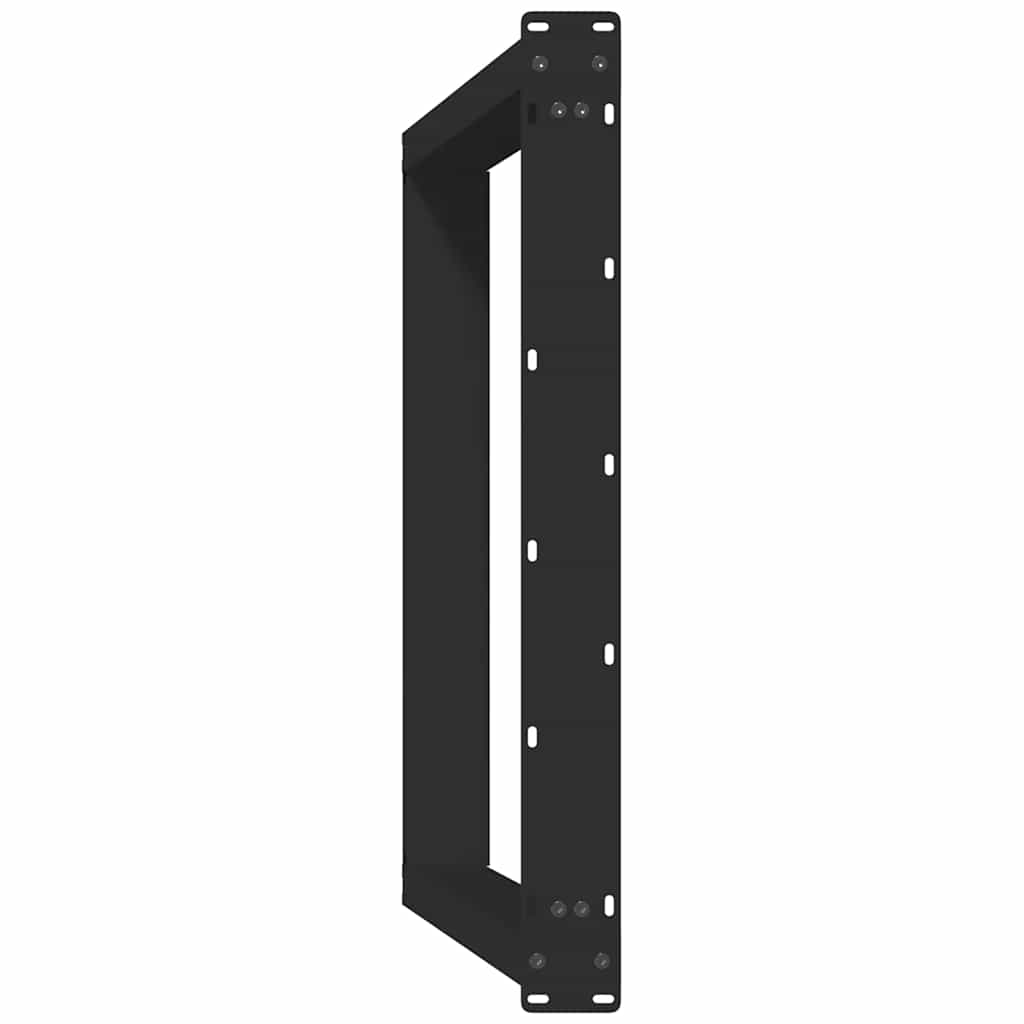 Dining Table Legs U-Shaped 2 pcs Black 70x(72-73) cm Steel