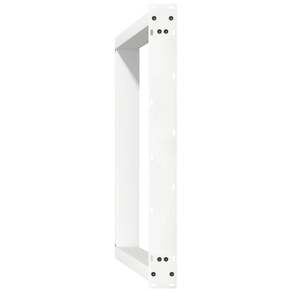 Dining Table Legs U-Shaped 2 pcs White 70x(72-73) cm Steel