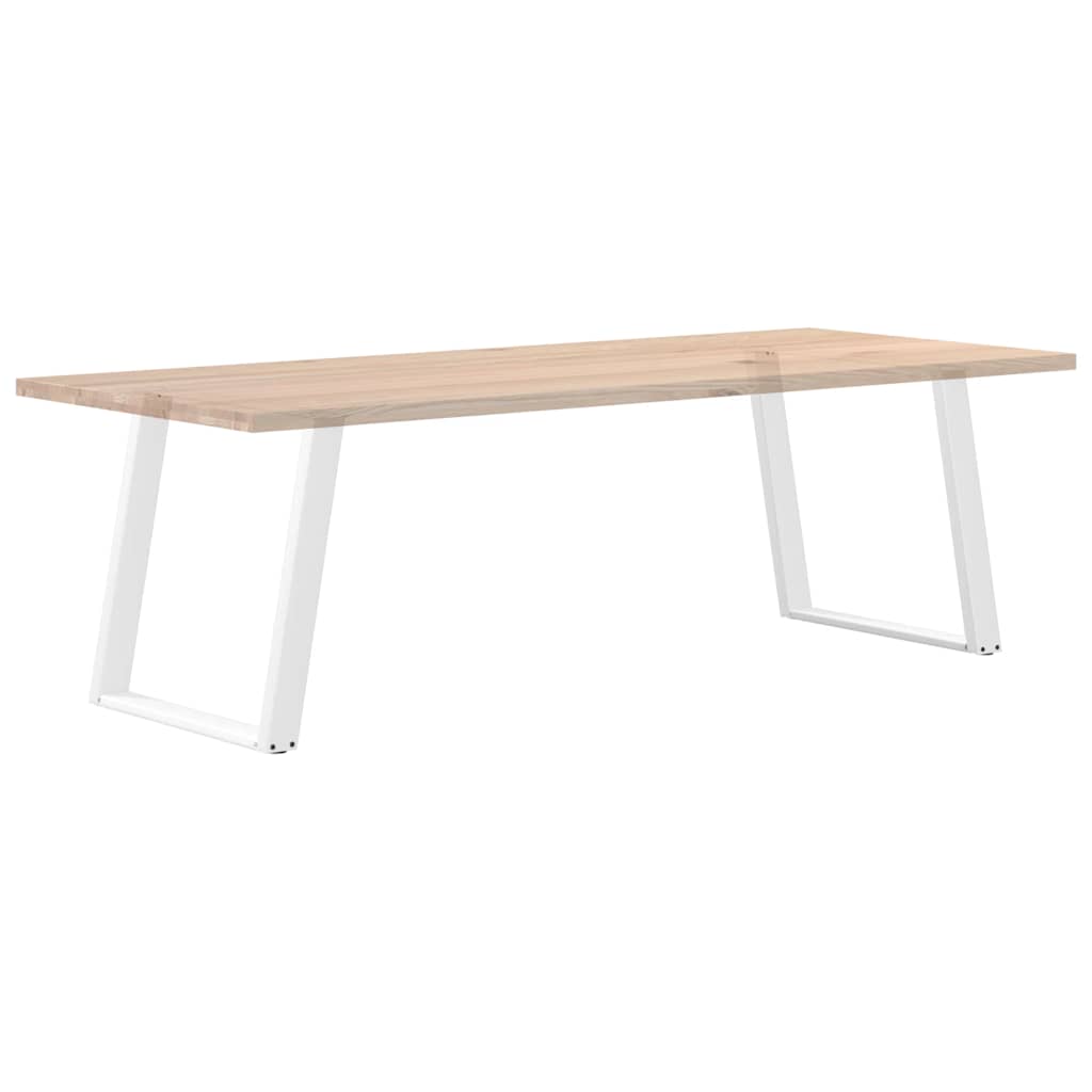 Dining Table Legs U-Shaped 2 pcs White 70x(72-73) cm Steel