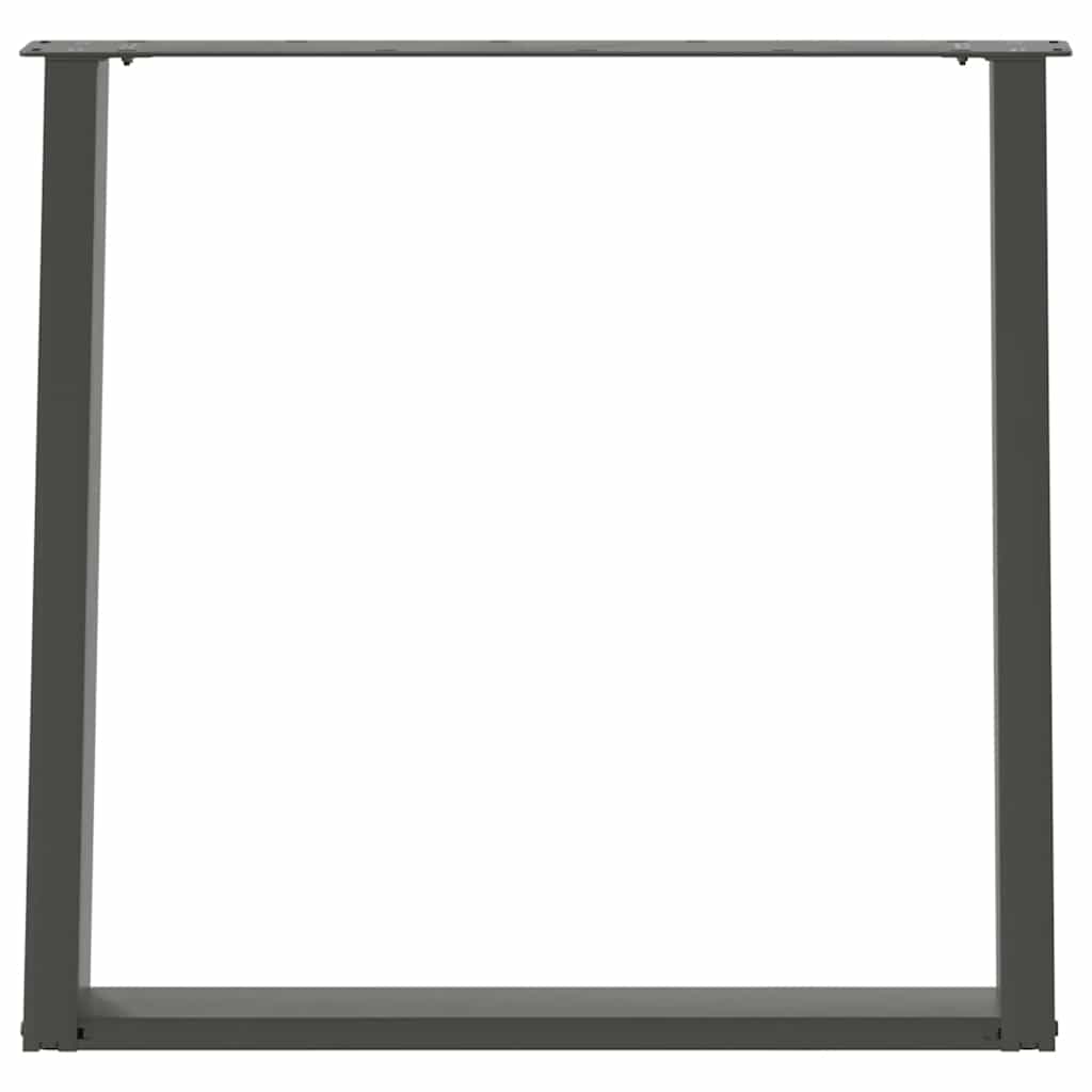 Dining Table Legs U-Shaped 2 pcs Anthracite 70x(72-73) cm Steel