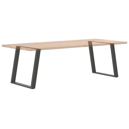 Dining Table Legs U-Shaped 2 pcs Anthracite 70x(72-73) cm Steel