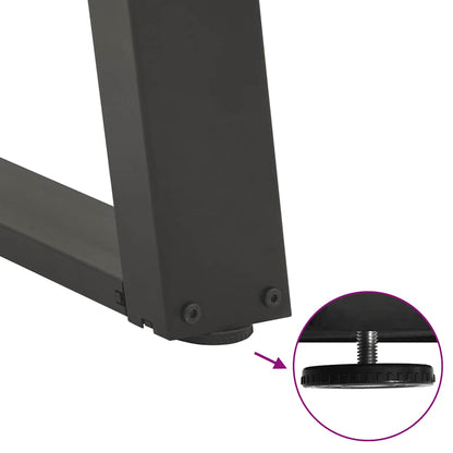 Dining Table Legs U-Shaped 2 pcs Anthracite 70x(72-73) cm Steel