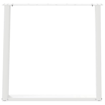 Dining Table Legs U-Shaped 2 pcs White 80x(72-73) cm Steel