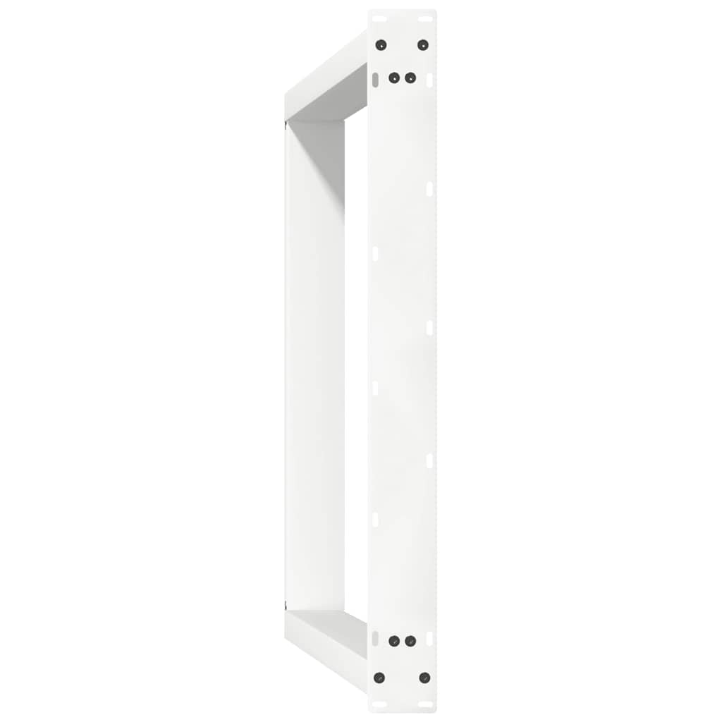Dining Table Legs U-Shaped 2 pcs White 80x(72-73) cm Steel