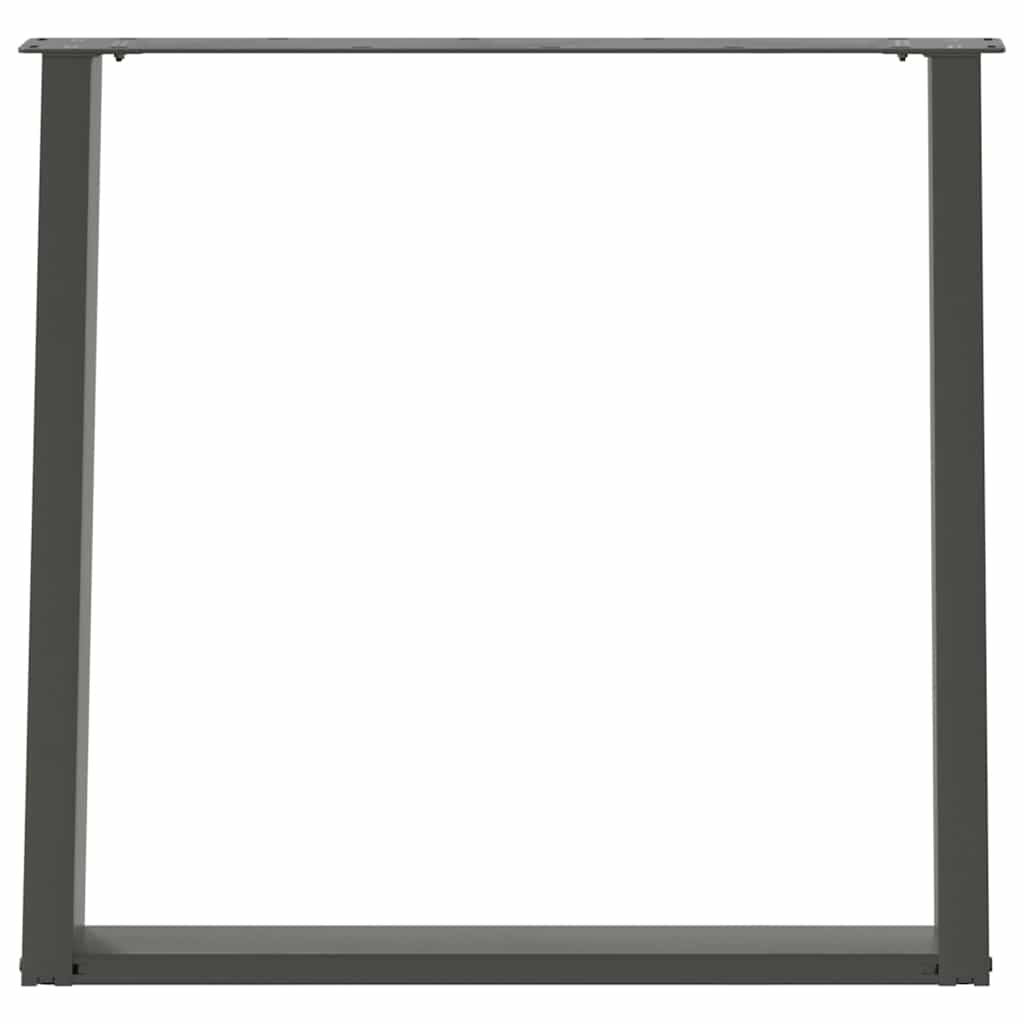 Dining Table Legs U-Shaped 2 pcs Anthracite 80x(72-73) cm Steel