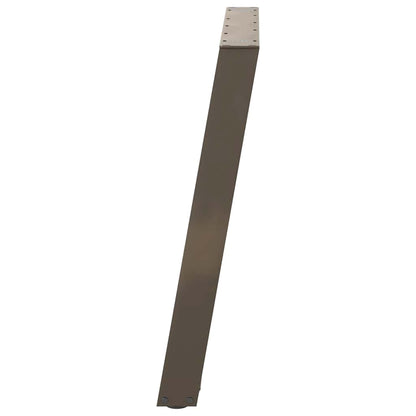 Dining Table Legs U-Shaped 2 pcs Natural Steel 80x(72-73) cm Steel