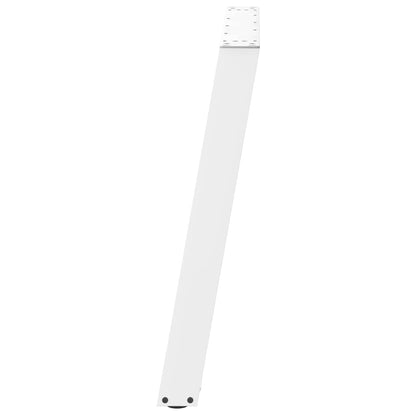 Dining Table Legs U-Shaped 2 pcs White 90x(72-73) cm Steel