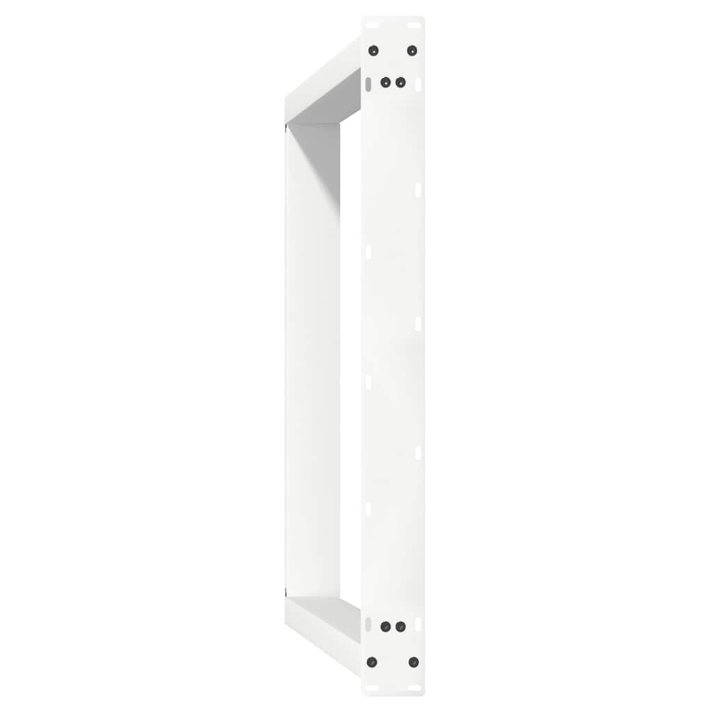 Dining Table Legs U-Shaped 2 pcs White 90x(72-73) cm Steel