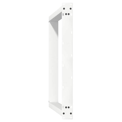 Dining Table Legs U-Shaped 2 pcs White 90x(72-73) cm Steel