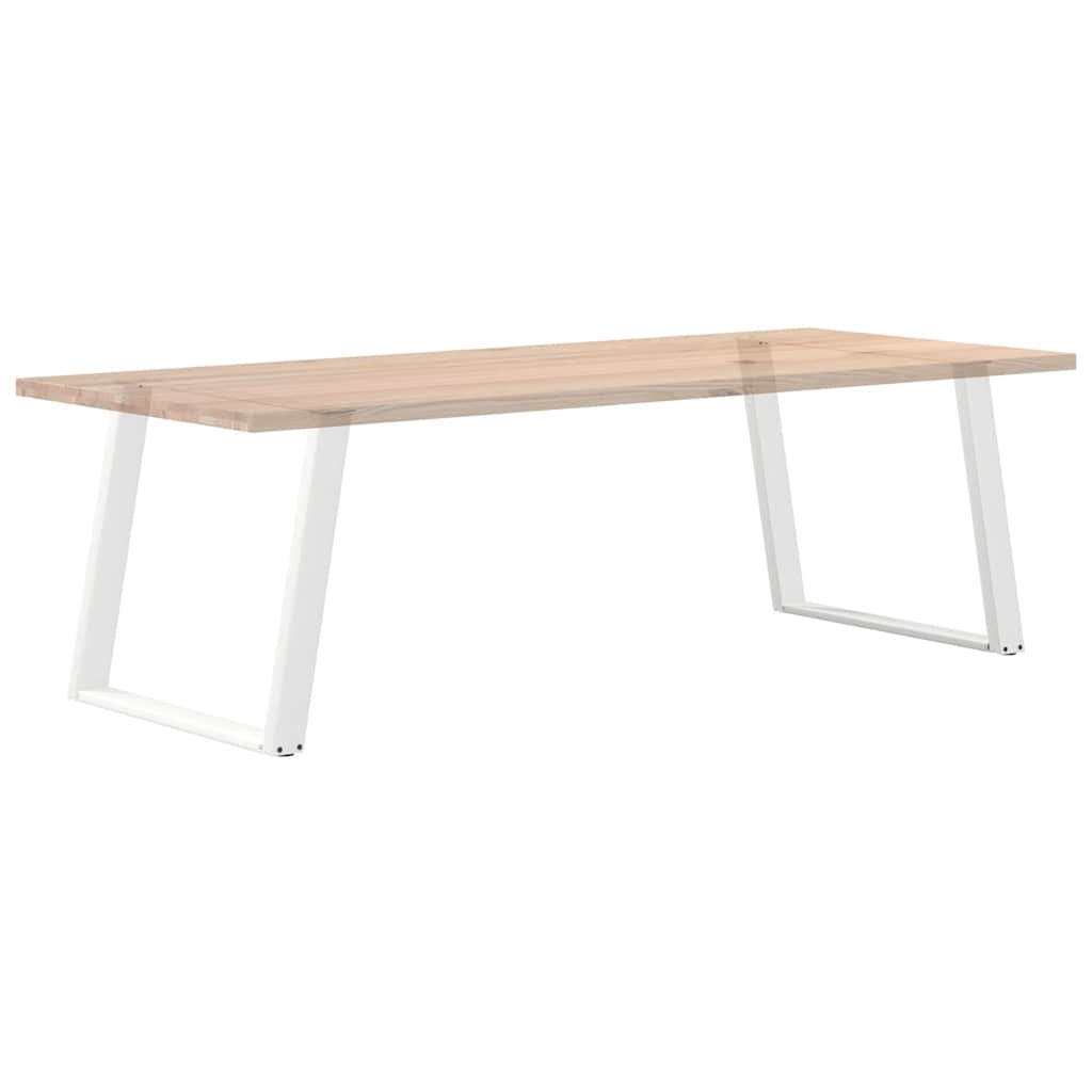 Dining Table Legs U-Shaped 2 pcs White 90x(72-73) cm Steel
