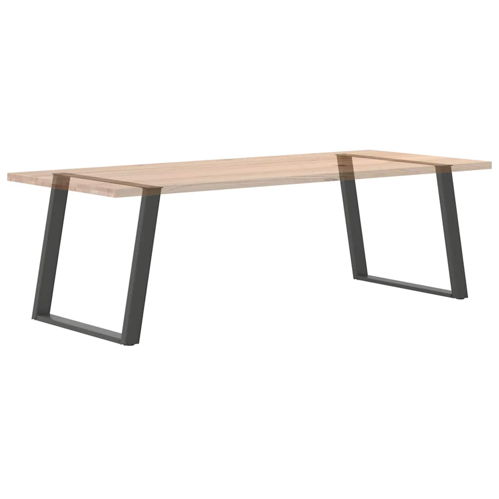 Dining Table Legs U-Shaped 2 pcs Anthracite 90x(72-73) cm Steel