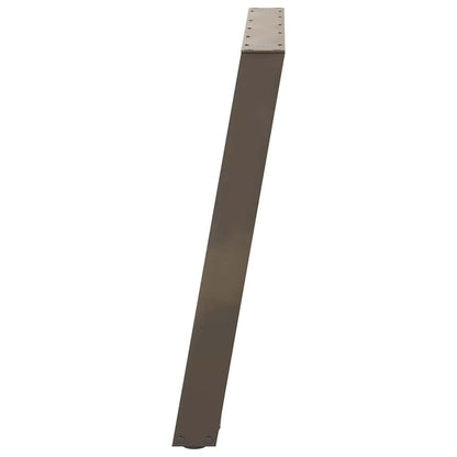 Dining Table Legs U-Shaped 2 pcs Natural Steel 90x(72-73) cm Steel