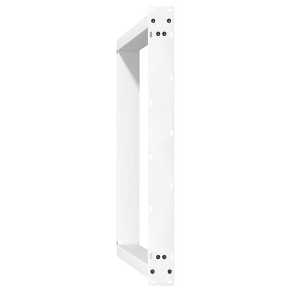 Dining Table Legs U-Shaped 2 pcs White 100x(72-73) cm Steel