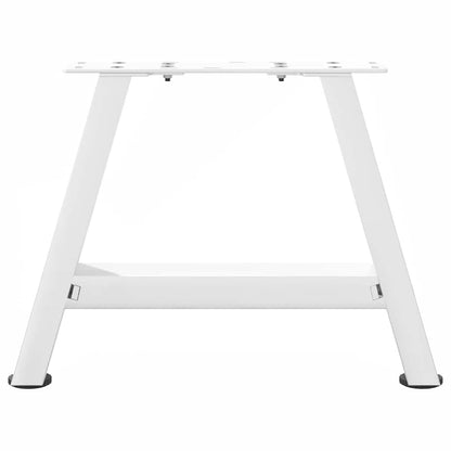 Coffee Table Legs A-Shaped 2 pcs White 50x(30-31) cm Steel
