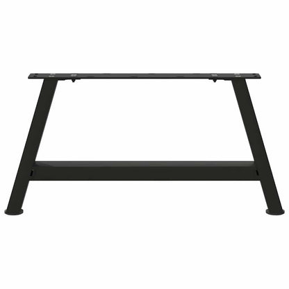 Coffee Table Legs A-Shaped 2 pcs Black 60x(30-31) cm Steel