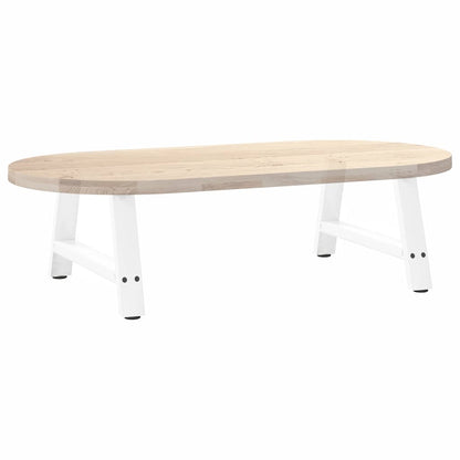 Coffee Table Legs A-Shaped 2 pcs White 60x(30-31) cm Steel